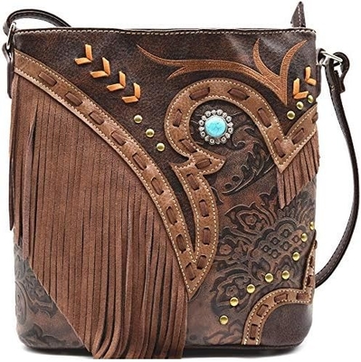 WESTERN COWGIRL MODY STYLE skórzane FRINGE KROZBODY torebki damskie torebki kraje Codzienne torba ramienne