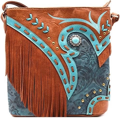 WESTERN COWGIRL MODY STYLE skórzane FRINGE KROZBODY torebki damskie torebki kraje Codzienne torba ramienne