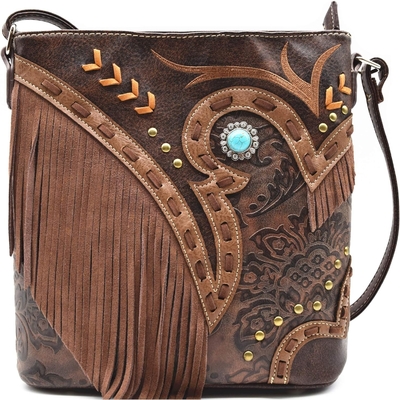 WESTERN COWGIRL MODY STYLE skórzane FRINGE KROZBODY torebki damskie torebki kraje Codzienne torba ramienne