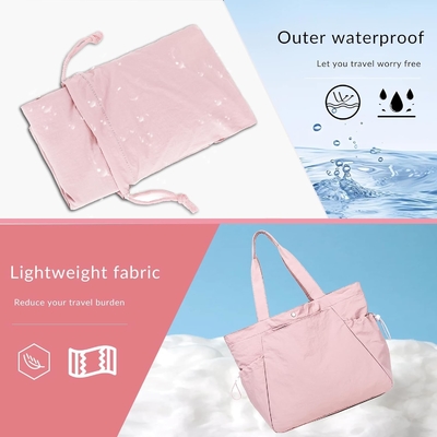BTOOP TOTE BAG dla kobiet, Złata torba plażowa, łagodna torba do podróży, pracy