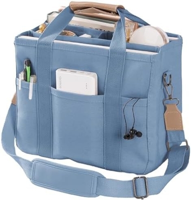 Torebka z płótnem z wieloma kieszeniami Crossbody torebka dla kobiet Modna torebka na ramię Wszystko torebka z Compart