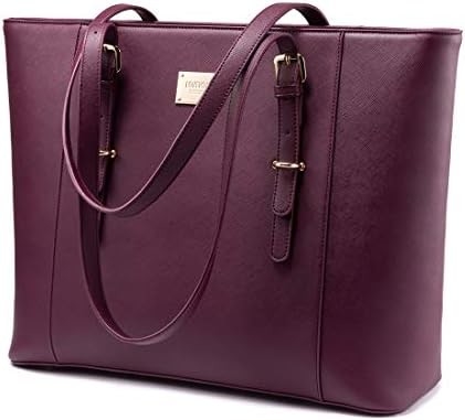 LOVEVOOK LAPTOP BAG dla kobiet, STRUKTURED LEATHER KOMPUTER BAG, PROFESJONALNIE ROBICZNE TOTE WASZKI, WYBOR NAUCZY/PRAWNIKOW,