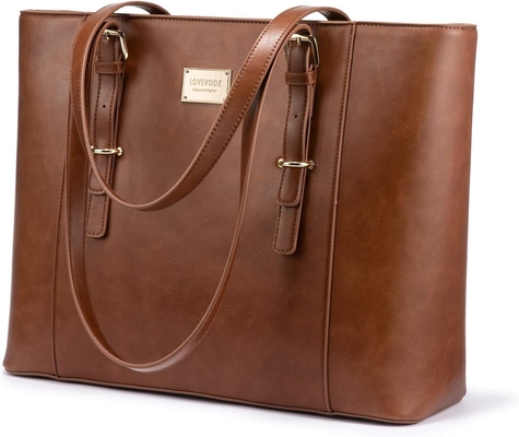 LOVEVOOK LAPTOP BAG dla kobiet, STRUKTURED LEATHER KOMPUTER BAG, PROFESJONALNIE ROBICZNE TOTE WASZKI, WYBOR NAUCZY/PRAWNIKOW,