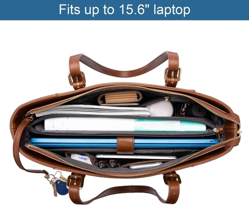 LOVEVOOK LAPTOP BAG dla kobiet, STRUKTURED LEATHER KOMPUTER BAG, PROFESJONALNIE ROBICZNE TOTE WASZKI, WYBOR NAUCZY/PRAWNIKOW,