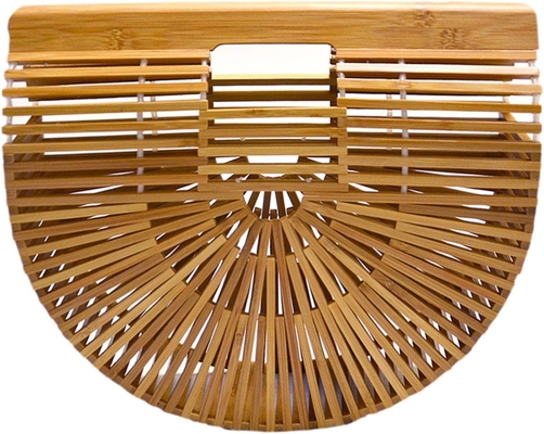 MIUCO WOMEN BAMBOO RYGNA KASKA RYGNA Duża torba torba słoma plaża torby plaża torebka