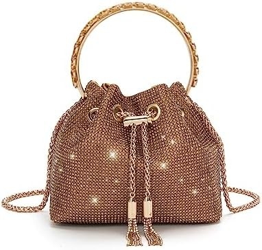 Bling Crystal Rhinestone Purse dla kobiet Sparkly Clutch Handbag Crossbody Bag na wieczorne wesele