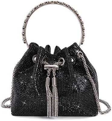 Bling Crystal Rhinestone Purse dla kobiet Sparkly Clutch Handbag Crossbody Bag na wieczorne wesele