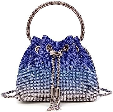 Bling Crystal Rhinestone Purse dla kobiet Sparkly Clutch Handbag Crossbody Bag na wieczorne wesele