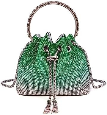 Bling Crystal Rhinestone Purse dla kobiet Sparkly Clutch Handbag Crossbody Bag na wieczorne wesele