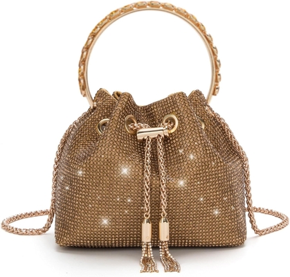 Bling Crystal Rhinestone Purse dla kobiet Sparkly Clutch Handbag Crossbody Bag na wieczorne wesele