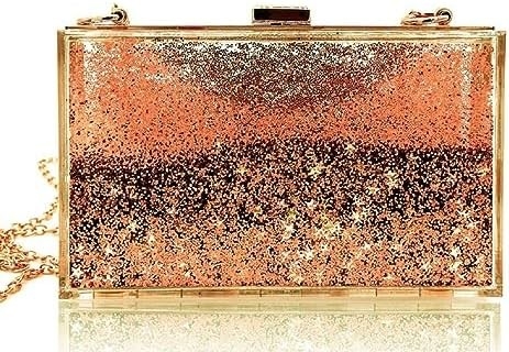 JeVenis Magiczne Przejrzystości Sequins Sprzęgła torebka Wieczorny torebka do imprezy Prom Oblubienicę