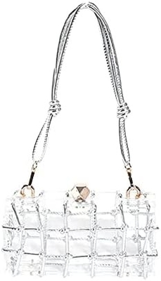 Jasna torba akrylowa Rhinestone Akrylowe sprzęgło Kryształowe torebki wieczorowe dla kobiet Glitter torebka do ślubu