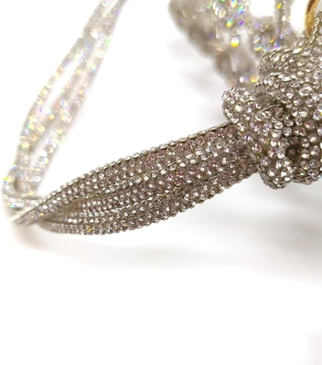 Jasna torba akrylowa Rhinestone Akrylowe sprzęgło Kryształowe torebki wieczorowe dla kobiet Glitter torebka do ślubu