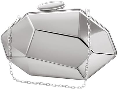 Kobiety RETTICE MODEL METAL wieczór torba,geometryczny wieczór Kłupki torebki dla imprez,ślubów,promów
