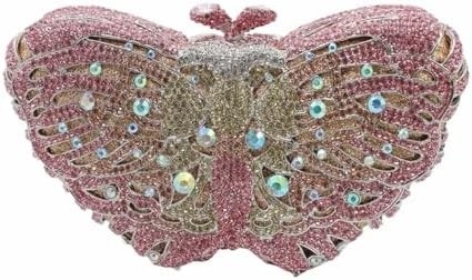 &quot;Elegantny motyl, kamień, torba wieczorna, luksusowy kryształowy garnitur, impreza ślubna, koktajl, torebka&quot;.