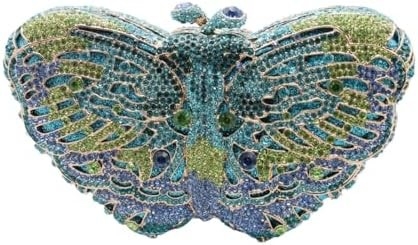 &quot;Elegantny motyl, kamień, torba wieczorna, luksusowy kryształowy garnitur, impreza ślubna, koktajl, torebka&quot;.
