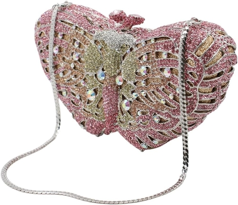 &quot;Elegantny motyl, kamień, torba wieczorna, luksusowy kryształowy garnitur, impreza ślubna, koktajl, torebka&quot;.