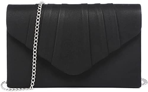DASEIN WOMEN'S EVENING BAG PLEATED ENVOLOPE Clutch HANDBAG WEDDING PARTY Ślubna torebka