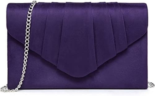 DASEIN WOMEN'S EVENING BAG PLEATED ENVOLOPE Clutch HANDBAG WEDDING PARTY Ślubna torebka