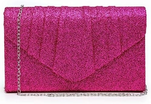 DASEIN WOMEN'S EVENING BAG PLEATED ENVOLOPE Clutch HANDBAG WEDDING PARTY Ślubna torebka