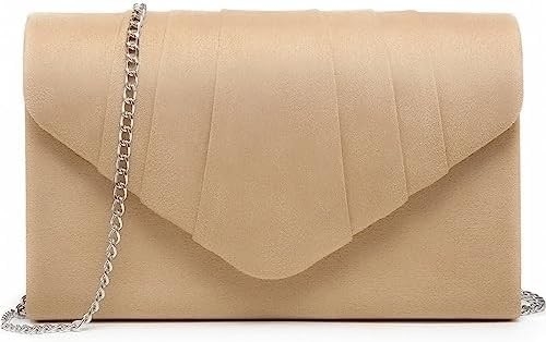 DASEIN WOMEN'S EVENING BAG PLEATED ENVOLOPE Clutch HANDBAG WEDDING PARTY Ślubna torebka
