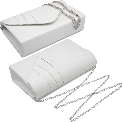 DASEIN WOMEN'S EVENING BAG PLEATED ENVOLOPE Clutch HANDBAG WEDDING PARTY Ślubna torebka