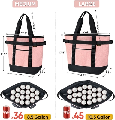 WALINE LARGE 36-CAN COOLER BAGS WIZOLACJA, PEVA MŁOŻY COOLER TOTE BAG, WIZOLACJA WIZOLACJA