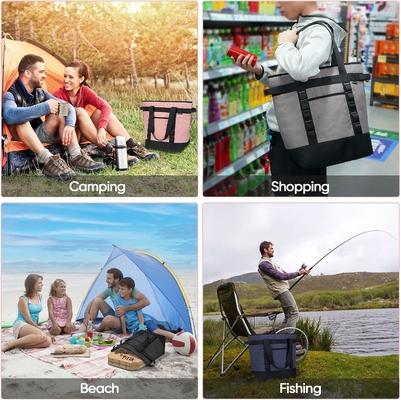 WALINE LARGE 36-CAN COOLER BAGS WIZOLACJA, PEVA MŁOŻY COOLER TOTE BAG, WIZOLACJA WIZOLACJA