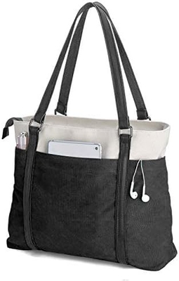 Kobiety laptop torba do pracy lekkie płótno 15,6-calowa torebka