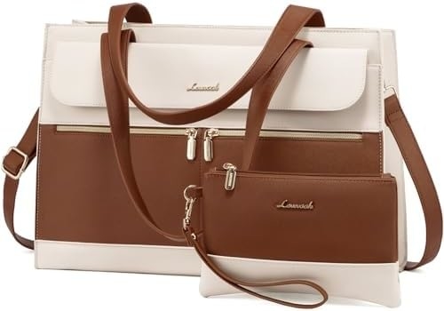 LOVEVOOK LAPTOP BAG Dla kobiet 15,6 cala LAPTOP TOTE WORK BAG PROFESJONALNA skóra KOMPUTER BRIEFCASE WATERPROOF BUSINESS