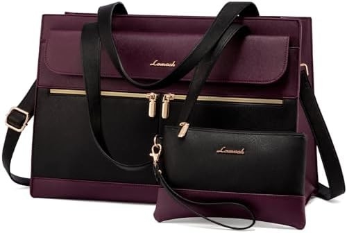 LOVEVOOK LAPTOP BAG Dla kobiet 15,6 cala LAPTOP TOTE WORK BAG PROFESJONALNA skóra KOMPUTER BRIEFCASE WATERPROOF BUSINESS