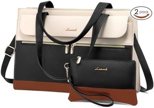 LOVEVOOK LAPTOP BAG Dla kobiet 15,6 cala LAPTOP TOTE WORK BAG PROFESJONALNA skóra KOMPUTER BRIEFCASE WATERPROOF BUSINESS