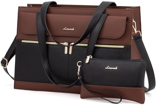 LOVEVOOK LAPTOP BAG Dla kobiet 15,6 cala LAPTOP TOTE WORK BAG PROFESJONALNA skóra KOMPUTER BRIEFCASE WATERPROOF BUSINESS