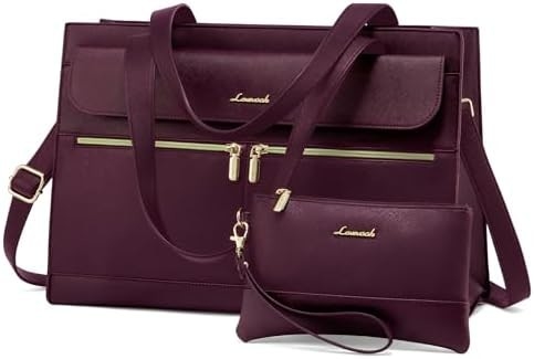 LOVEVOOK LAPTOP BAG Dla kobiet 15,6 cala LAPTOP TOTE WORK BAG PROFESJONALNA skóra KOMPUTER BRIEFCASE WATERPROOF BUSINESS