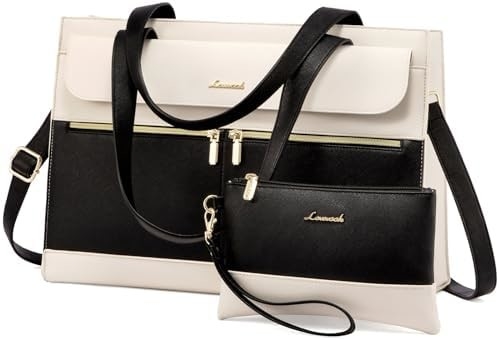 LOVEVOOK LAPTOP BAG Dla kobiet 15,6 cala LAPTOP TOTE WORK BAG PROFESJONALNA skóra KOMPUTER BRIEFCASE WATERPROOF BUSINESS