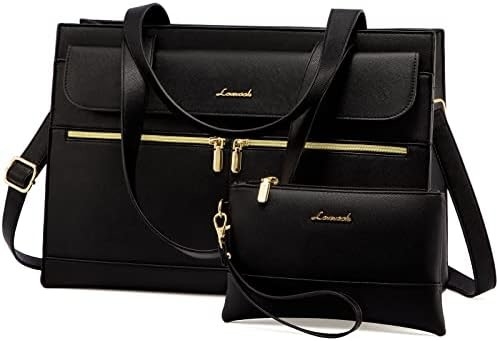 LOVEVOOK LAPTOP BAG Dla kobiet 15,6 cala LAPTOP TOTE WORK BAG PROFESJONALNA skóra KOMPUTER BRIEFCASE WATERPROOF BUSINESS