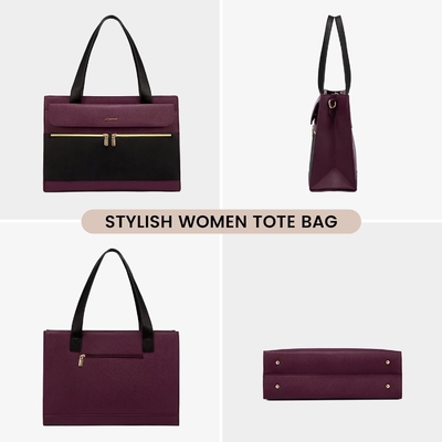 LOVEVOOK LAPTOP BAG Dla kobiet 15,6 cala LAPTOP TOTE WORK BAG PROFESJONALNA skóra KOMPUTER BRIEFCASE WATERPROOF BUSINESS