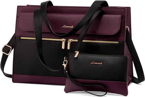 LOVEVOOK LAPTOP BAG Dla kobiet 15,6 cala LAPTOP TOTE WORK BAG PROFESJONALNA skóra KOMPUTER BRIEFCASE WATERPROOF BUSINESS