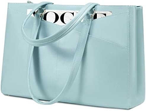 Łaptopa TOTE BAG dla kobiet 15,6 cali WATERPROOF skórzane KOMPUTEROWE BAGY BIZNESOWE PRACA KONSULTATORSKA Czarna