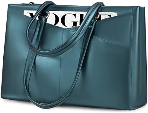Łaptopa TOTE BAG dla kobiet 15,6 cali WATERPROOF skórzane KOMPUTEROWE BAGY BIZNESOWE PRACA KONSULTATORSKA Czarna