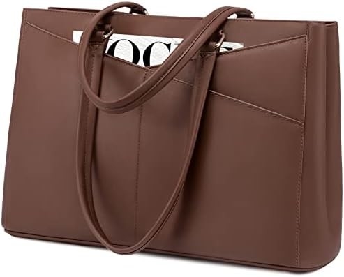 Łaptopa TOTE BAG dla kobiet 15,6 cali WATERPROOF skórzane KOMPUTEROWE BAGY BIZNESOWE PRACA KONSULTATORSKA Czarna