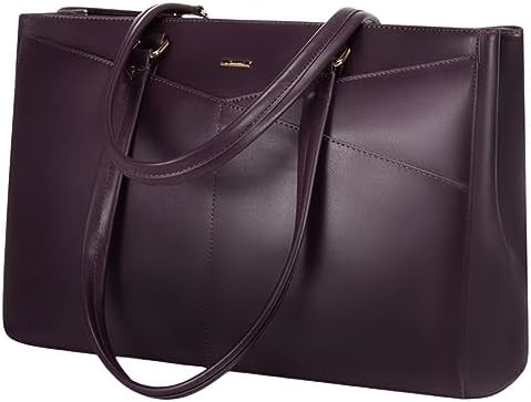 Łaptopa TOTE BAG dla kobiet 15,6 cali WATERPROOF skórzane KOMPUTEROWE BAGY BIZNESOWE PRACA KONSULTATORSKA Czarna