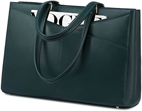 Łaptopa TOTE BAG dla kobiet 15,6 cali WATERPROOF skórzane KOMPUTEROWE BAGY BIZNESOWE PRACA KONSULTATORSKA Czarna