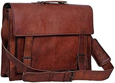 18 cali skórzane briefscase laptop messenger bag najlepszy komputer satchel ręcznie wykonane torby dla mężczyzn i kobiet
