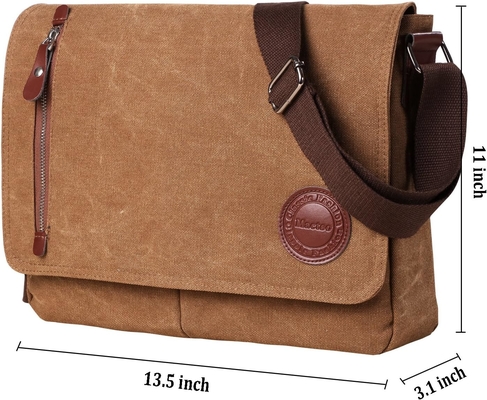 VINTAGE CANVAS SACHEL MESSENGER BAG dla mężczyzn, kobiet, bagaż podróżny 13,5&quot; LAPTOP BAGAS KSIĄŻKA
