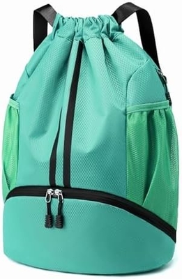 HOEDIA SPORTS DRAWSTRING RYCKPACK - STRING SWIM GYM BAG Z KOPICZĄ CZUBOWĄ I WATER-PROOF POCZEK DOMÓW&amp;MEN
