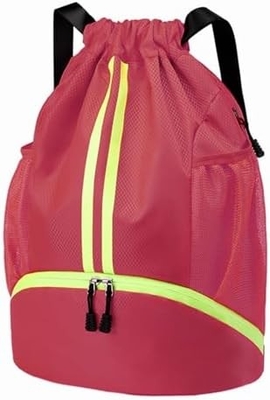 HOEDIA SPORTS DRAWSTRING RYCKPACK - STRING SWIM GYM BAG Z KOPICZĄ CZUBOWĄ I WATER-PROOF POCZEK DOMÓW&amp;MEN