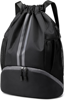 HOEDIA SPORTS DRAWSTRING RYCKPACK - STRING SWIM GYM BAG Z KOPICZĄ CZUBOWĄ I WATER-PROOF POCZEK DOMÓW&amp;MEN