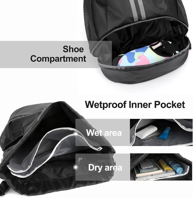HOEDIA SPORTS DRAWSTRING RYCKPACK - STRING SWIM GYM BAG Z KOPICZĄ CZUBOWĄ I WATER-PROOF POCZEK DOMÓW&amp;MEN