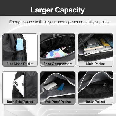 HOEDIA SPORTS DRAWSTRING RYCKPACK - STRING SWIM GYM BAG Z KOPICZĄ CZUBOWĄ I WATER-PROOF POCZEK DOMÓW&amp;MEN